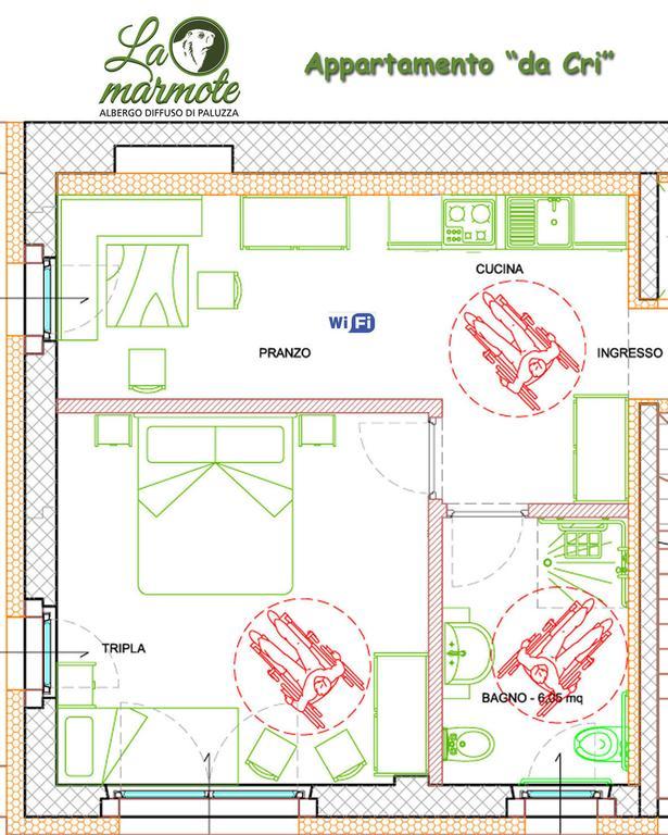 La Marmote Albergo Diffuso Di Paluzza Testeons Экстерьер фото